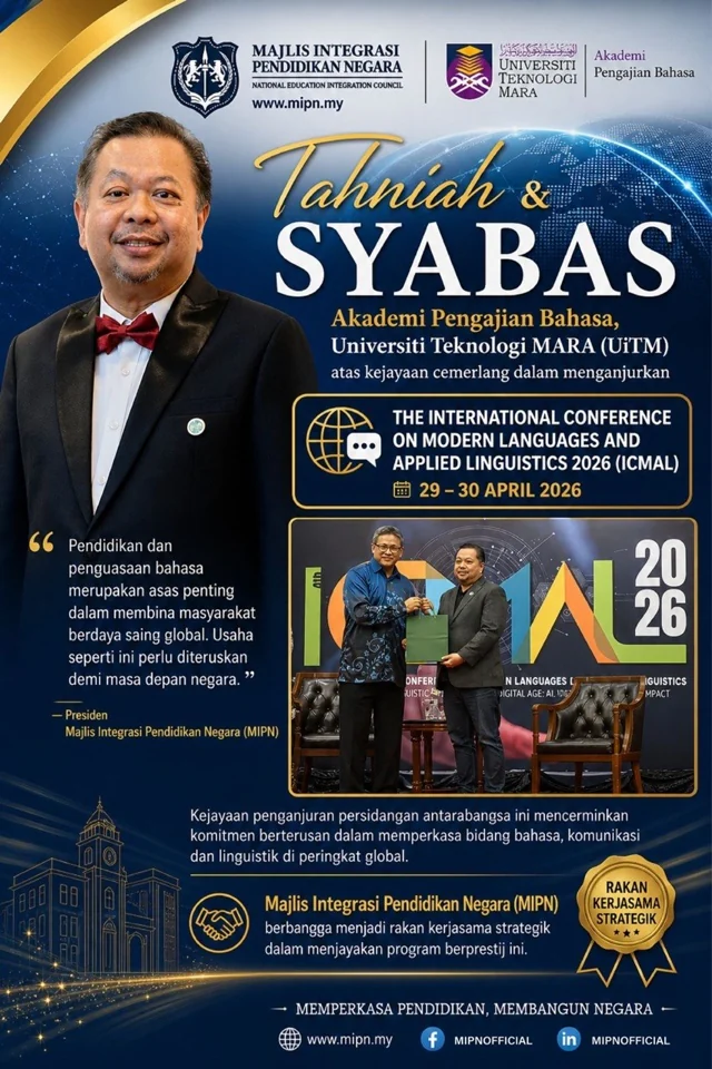 Events with UiTM — congratulatory poster